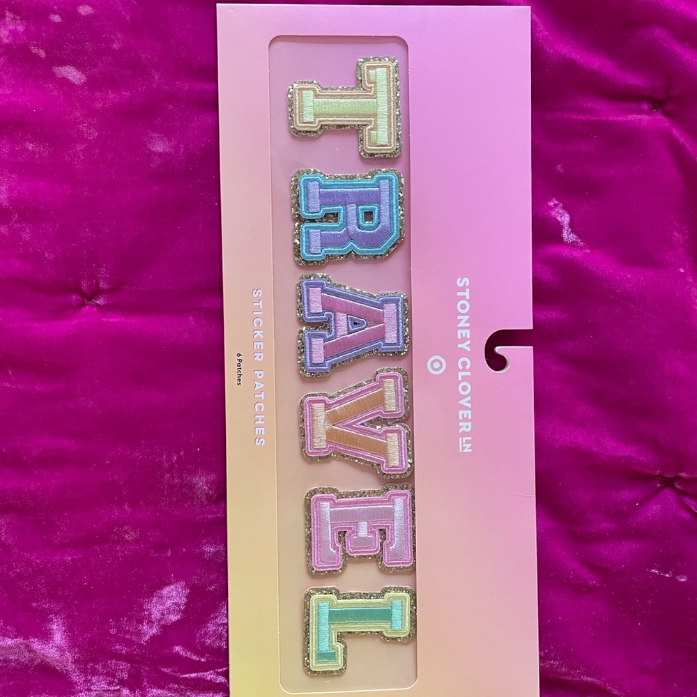 Stoney Clover Lane x Target “TRAVEL” patches
